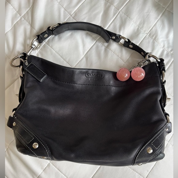 Coach Handbags - 💜Coach Carly Black Leather 💜